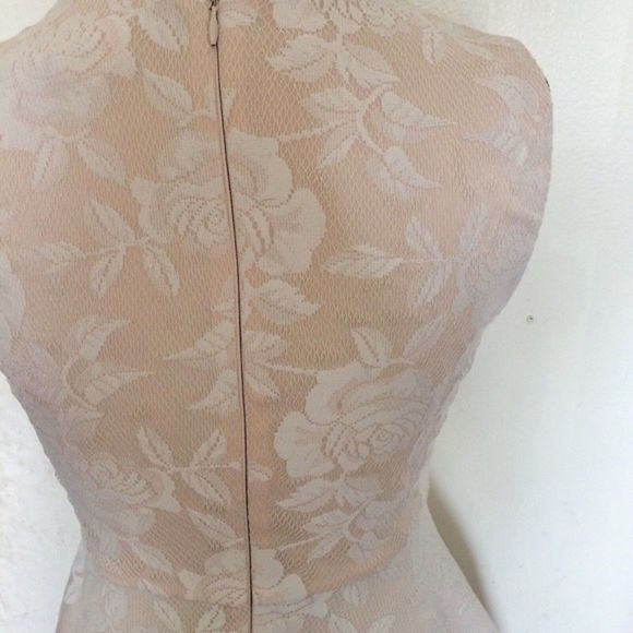 Forever 21 Dress Size Medium Sleeveless Fit Flared Floral Knit lace Festival - Picture 11 of 12